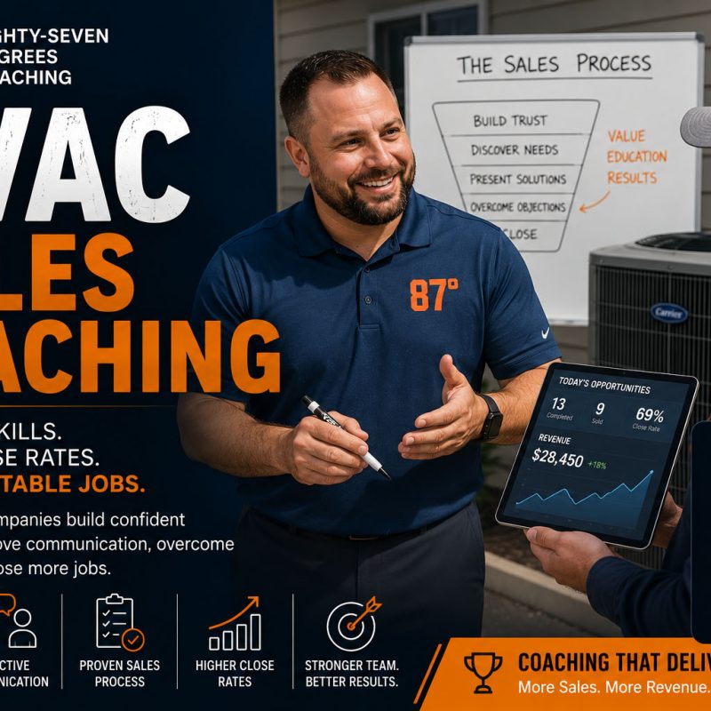 HVAC Sales Coaching Increase Close Rates & Revenue Eighty-Seven Degrees Coaching
