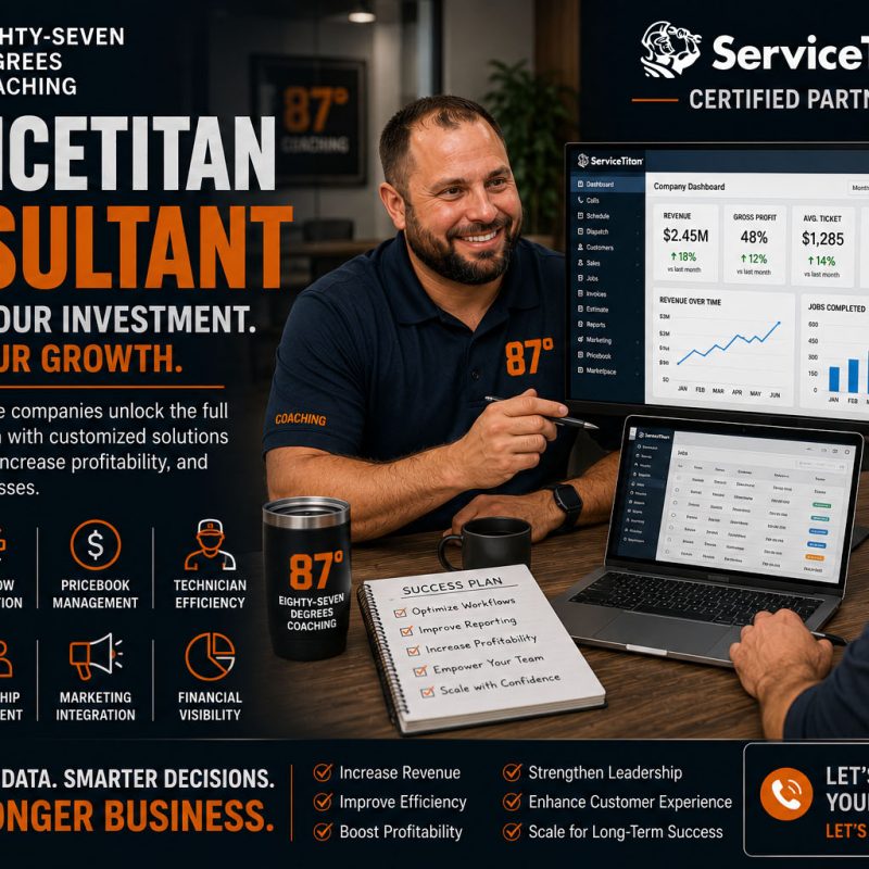 ServiceTitan Consultant Certified ServiceTitan Partner Eighty-Seven Degrees Coaching