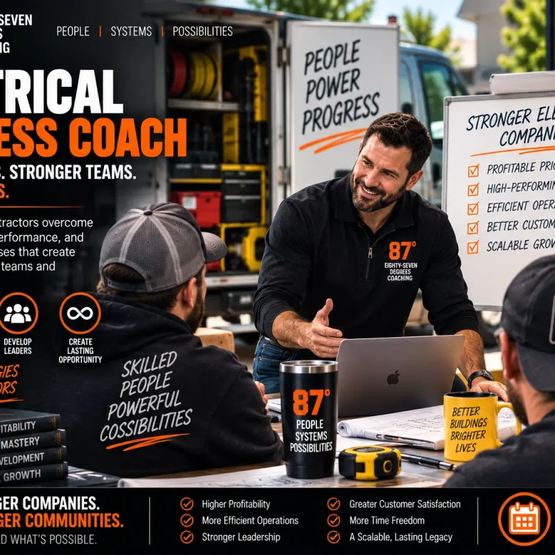 Electrical Business Coach Grow a Profitable Electrical Company 87 Helps