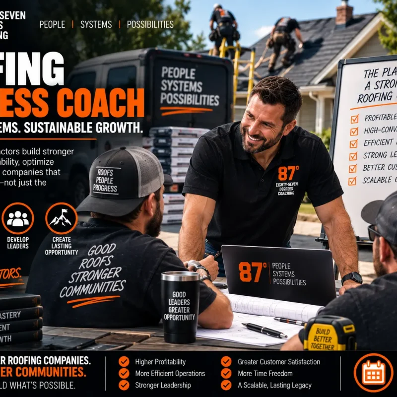 Roofing Business Coach Build a More Profitable Roofing Company 87 Helps